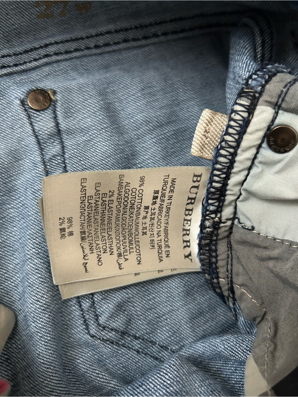 BURBERRY BRIT JEANS/PANTS SIZE 27 - Picture 9 of 12